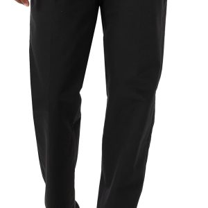 Men's Stretch Relaxed Fit Flat Front Pant